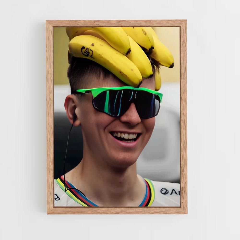 Poster Bananas on Head – affiche Cyclisme (vue 4)